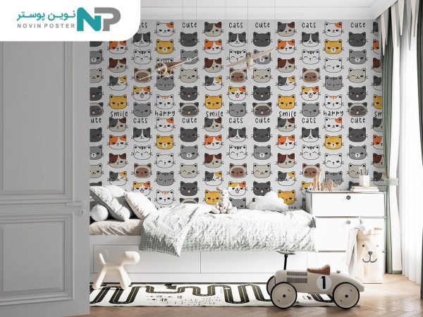 پوستر دیواری اتاق کودک گربه 10153900_6769878613af0.jpeg