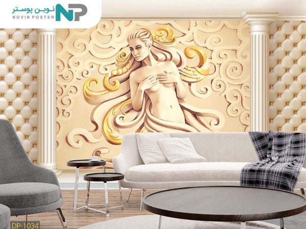 پوستر دیواری دختر طرح گچ بری 1034_677938b565290.jpeg