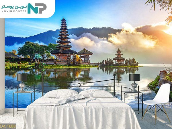 پوستر دیواری دریاچه و کلبه 1688_6779b4fdc4824.jpeg