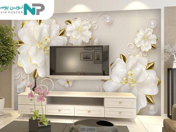 پوستر دیواری سه بعدی طرح گل فانتزی 2904_6771414acb3da.jpeg