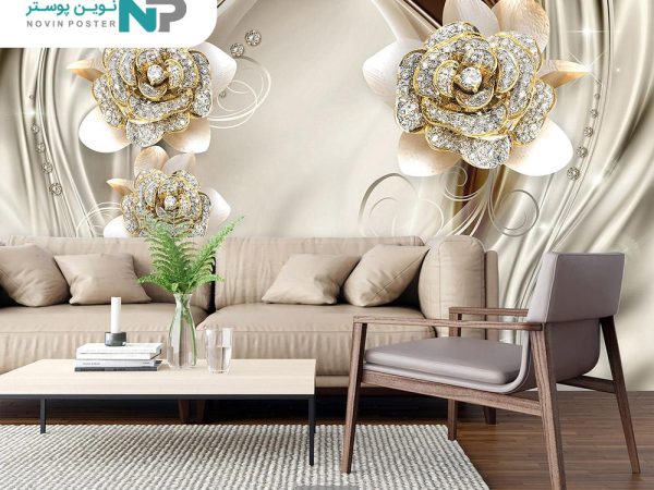 پوستر دیواری سه بعدی گل فانتزی 2942_676f52c214643.jpeg