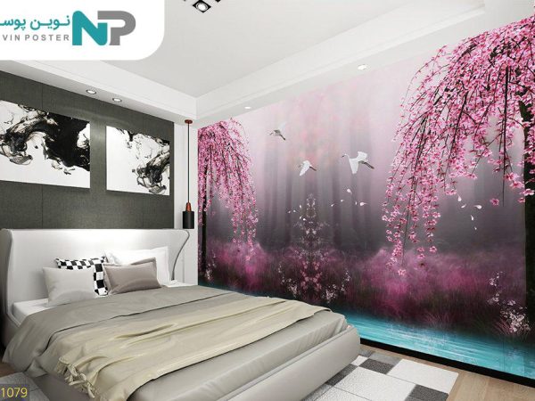 پوستر دیواری شکوفه و لک لک 1079_6779db6917114.jpeg