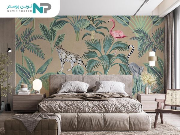 پوستر دیواری طرح حیوانات و درخت 10242200_6769966306822.jpeg