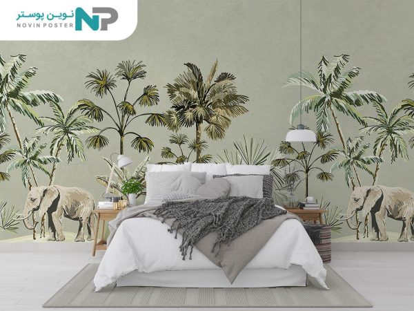پوستر دیواری طرح فیل و درخت 10233500_676995dd99a83.jpeg
