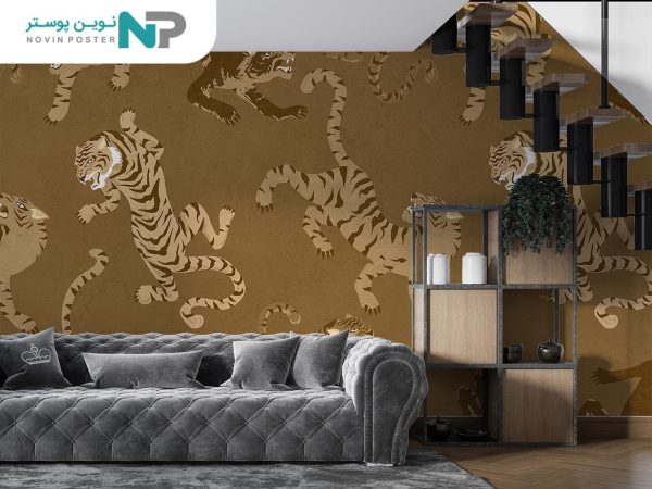 پوستر دیواری لاکچری ببر وحشی 10250500_676ebaf6c9803.jpeg