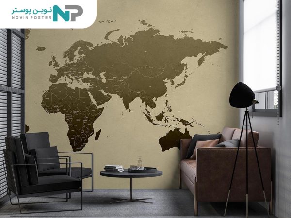 پوستر دیواری نقشه جهان لاکچری 10233000_676e43f82b6ef.jpeg