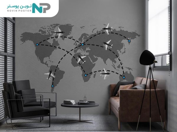 پوستر دیواری نقشه و هواپیما 10121700_67702f179247c.jpeg